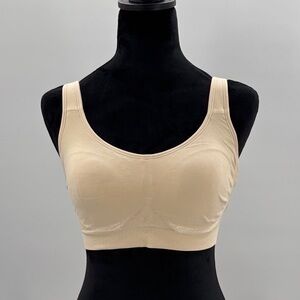 Shapermint Essentials Everyday Comfort Straps Wireless Shaping Bra Chai‎ M NWT